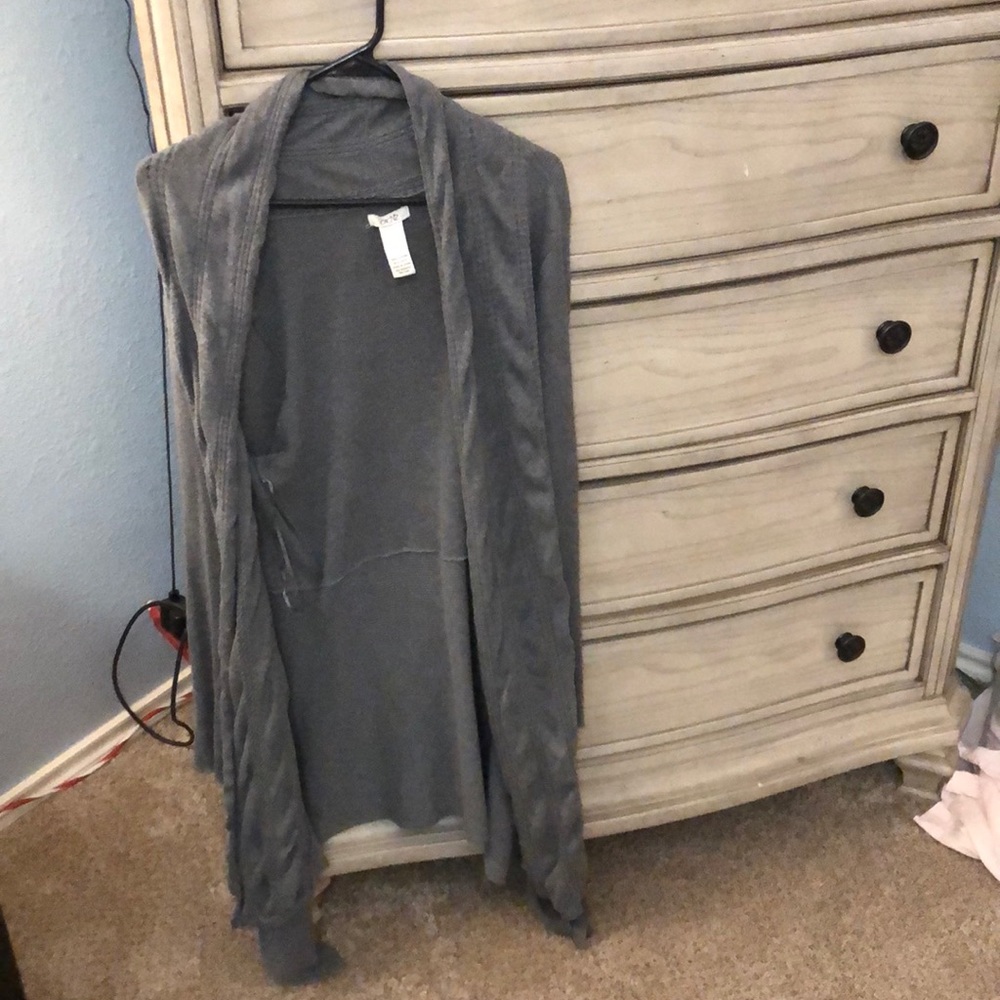 Long grey sweater